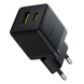 Сетевое зарядное устройство Baseus Palm Fast Charger 20W (Type-C+USB) black