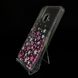 Накладка Liquid Hearts для Samsung A40 жидкие блестки pink star