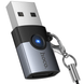 Перехідник HOCO UA46B USB Male to Type-C female USB3.0 grey
