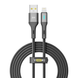 USB кабель YOKI LED YK-LE17 Lightning 2.4A 1.2m black