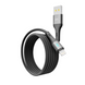 USB кабель YOKI LED YK-LE17 Lightning 2.4A 1.2m black