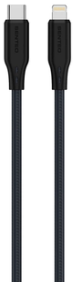 Кабель Senteo SL-04 Embossed Silicone 30W Type-C to lightning 1m black