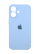 Силіконовий чохол Full Cover для iPhone 16 Plus lilac blue Full Camera