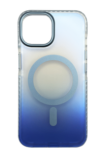 Чехол Fibra Shock-Proof with MagSafe для iPhone 13/14 clear/blue