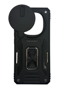 Чехол Camshield Army Ring для Xiaomi Redmi Note 15 (EU)/Poco M8 5G black противоударный шторка/защита камеры