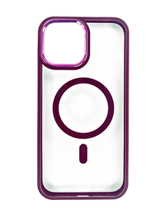 Чехол WAVE Ardor with MagSafe для iPhone 13/14 clear bordo