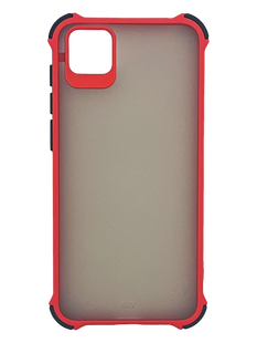 Чехол 2 в 1 Matte Color для Huawei Y5p red armor frame