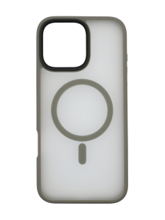 Чохол Fibra Metal Buttons with MagSafe для iPhone 16 Pro Max grey