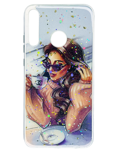 Накладка Girls case New для Huawei P40 Lite E coffe