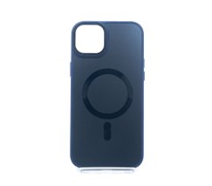 Чохол TPU+Glass Sapphire Midnight with MagSafe для iPhone 15+ deep navy