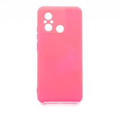 Силіконовий чохол Full Cover для Xiaomi Redmi 12C fluoriscence pink Full Camera без logo