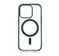 Чохол Color+MagSafe для iPhone 13 Pro Max clear/green