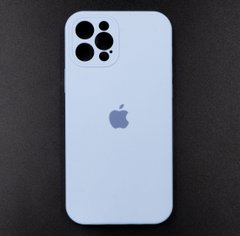 Силіконовий чохол Full Cover для iPhone 12 Pro lilac cream (lilac blue) Full Camera