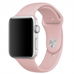Силіконовий ремінець для Apple Watch Sport Band 42/44/45/49mm (S) 2pcs pink sand
