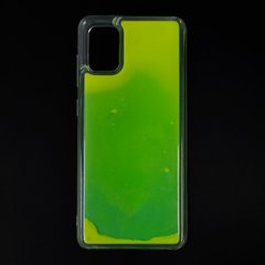 Накладка Color Sand для Samsung A31 green neon sand glow in the dark