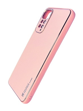Чохол шкіра Xshield для Xiaomi Redmi Note 11/Note 11S pink Full camera