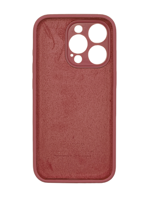 Силіконовий чохол Full Cover для iPhone 15 Pro Max camelia Full camera