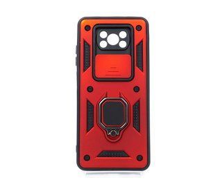 Чохол SP Camshield Serge Ring для Xiaomi Poco X3 red протиударний шторка/захист камери