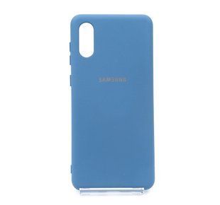 Силіконовий чохол Full Cover для Samsung A02 navy blue my color
