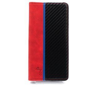 Чохол книжка Carbon для Xiaomi Redmi Note 9 Pro/9Pro Max/9s red/black (4you)