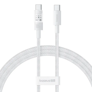 Кабель Baseus Gem Fast-Charging Data Cable Type-C to Type-C 100W 1m white