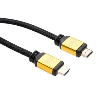 Кабель мультимедийный HDMI to HDMI 3.0 m V2.0 Vinga (VCPDCHDMI2VMM3BK)