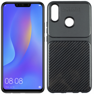 Силіконовий чохол iPaky Carbon Thin для Huawei P Smart+ Black