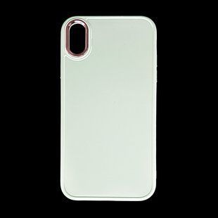 TPU чохол Bonbon Metal Style для iPhone XR white