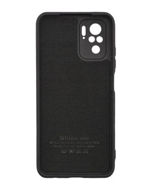 Силіконовий чохол Full Cover для Xiaomi Redmi Note 10/Note 10S black Full Camera без logо