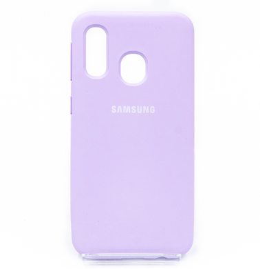 Силиконовый чехол Full Cover для Samsung A40 2019 lilac