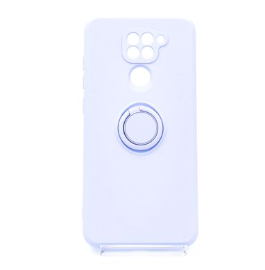 Чохол (TPU) Candy Ring для Xiaomi Redmi Note 9 lilac Full Camera