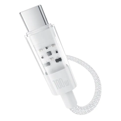 Кабель Baseus Gem Fast-Charging Data Cable Type-C to Type-C 100W 1m white
