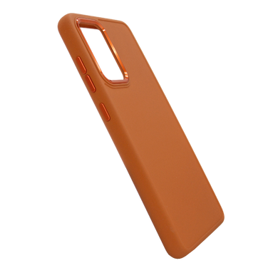 TPU чохол Bonbon Metal Style для Samsung A52 4G/A52 5G/A52s papaya