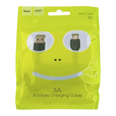 USB кабель Hoco X13 Easy ChargedType-C 3A/1m black
