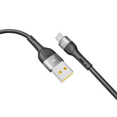 USB кабель Ridea RC-XS51 X-silicone 3A/1.2m Micro black