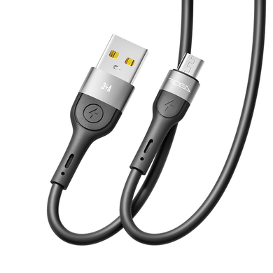 USB кабель Ridea RC-XS51 X-silicone 3A/1.2m Micro black