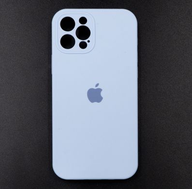 Силіконовий чохол Full Cover для iPhone 12 Pro lilac cream (lilac blue) Full Camera