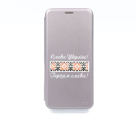 Чохол книжка Baseus MyPrint для Xiaomi Mi 11 Lite grey (Героям Слава)
