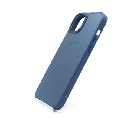 Чохол TPU+Glass Sapphire Midnight with MagSafe для iPhone 15+ deep navy