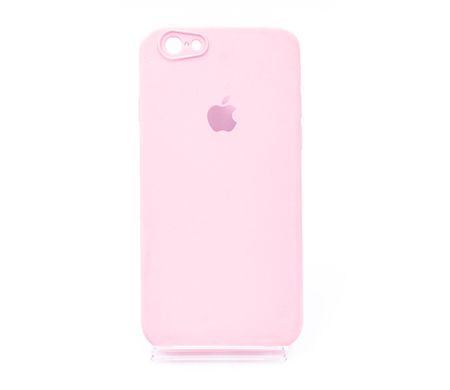 Силіконовий чохол Full Cover Square для iPhone 6 light pink Full Camera