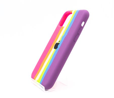 Силіконовий чохол Full Cover для iPhone 11 Pro Rainbow №7