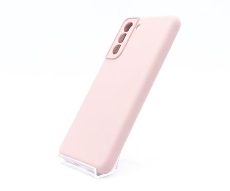 Силіконовий чохол Full Cover для Samsung S21 FE pink sand Full Camera без logo