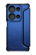 Чохол-книжка шкіра для Xiaomi Redmi Note13 Pro 4G blue Getman Razor PU Carbon