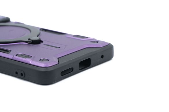 Чохол TPU+PC CamCap Armor Ring для Xiaomi Redmi Note 10 Pro/Pro Max violet протиударний шторка/зах.