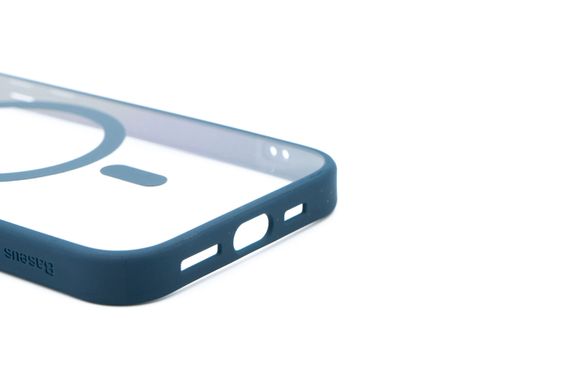 Чохол Baseus Frame Series Magnetic Case+Glass 0.22mm для iPhone 14 Pro dark blue Full Сamere