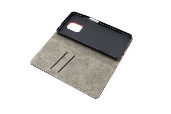 Чохол книжка Carbon для Xiaomi Redmi Note 9 Pro/9Pro Max/9s red/black (4you)