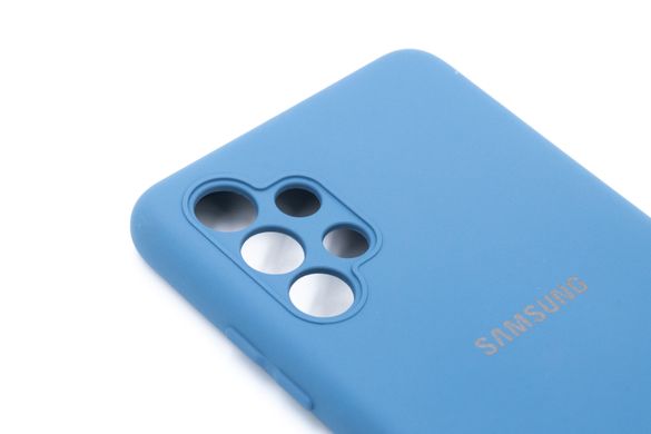 Силіконовий чохол Full Cover для Samsung A32 navy blue My Color Full Camera