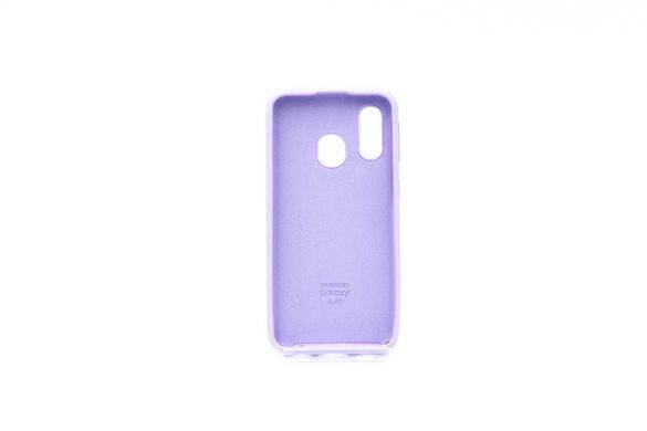 Силіконовий чохол Full Cover для Samsung A40 2019 lilac