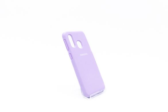 Силиконовый чехол Full Cover для Samsung A40 2019 lilac