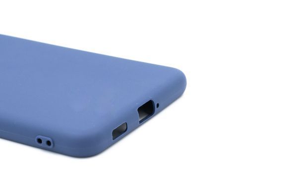 Силиконовый чехол Soft Feel для Samsung S21 FE blue Candy